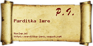 Parditka Imre névjegykártya